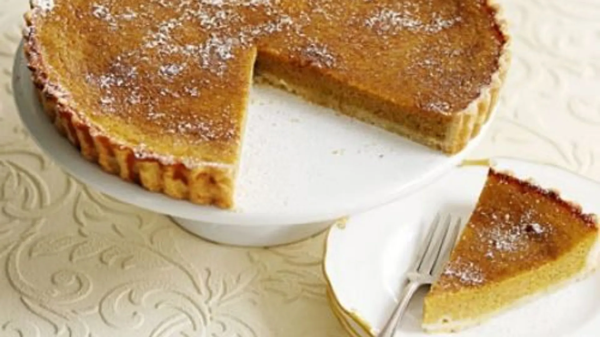 Torta de Abóbora Cremosa com Especiarias